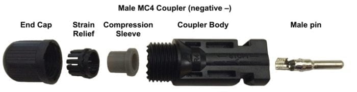 Kenbrook Solar MC4 Male Wire Connector