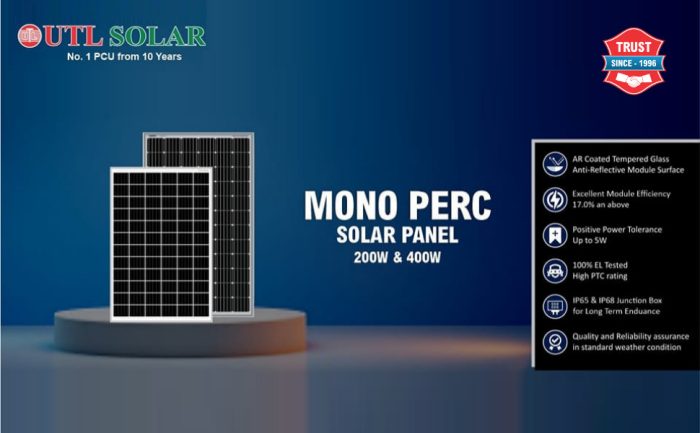 Utl Mono Perc Solar Panel Price With Complete Detail Kenbrook Solar