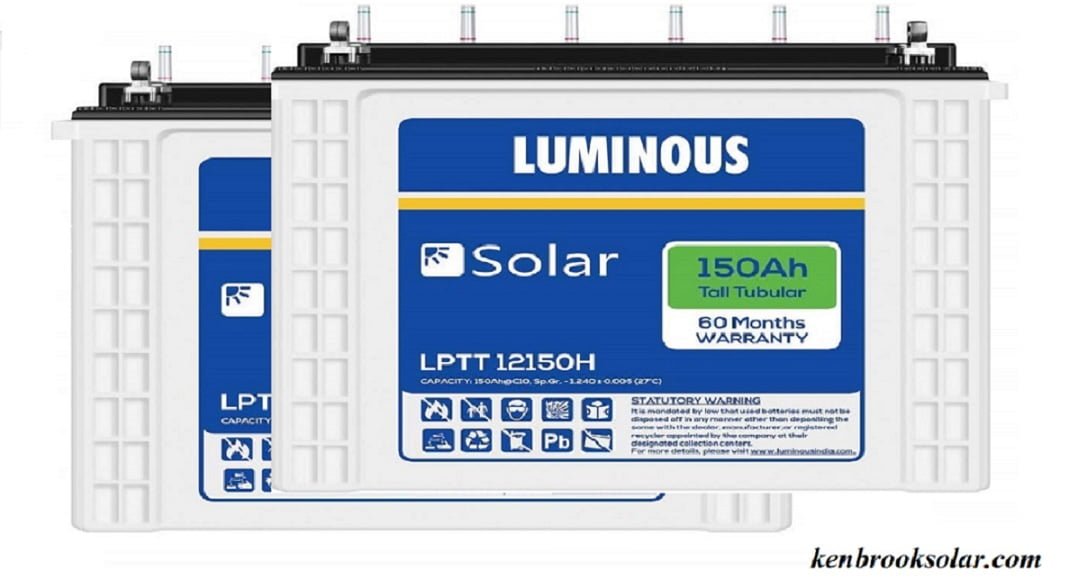 1 kW (2 X 150 Ah) Luminous solar battery