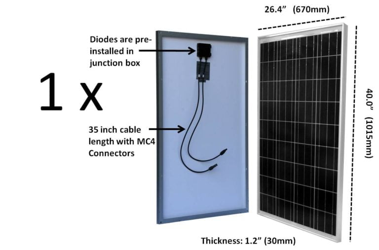 100 watt solar panel – Best price for 100w solar panel online