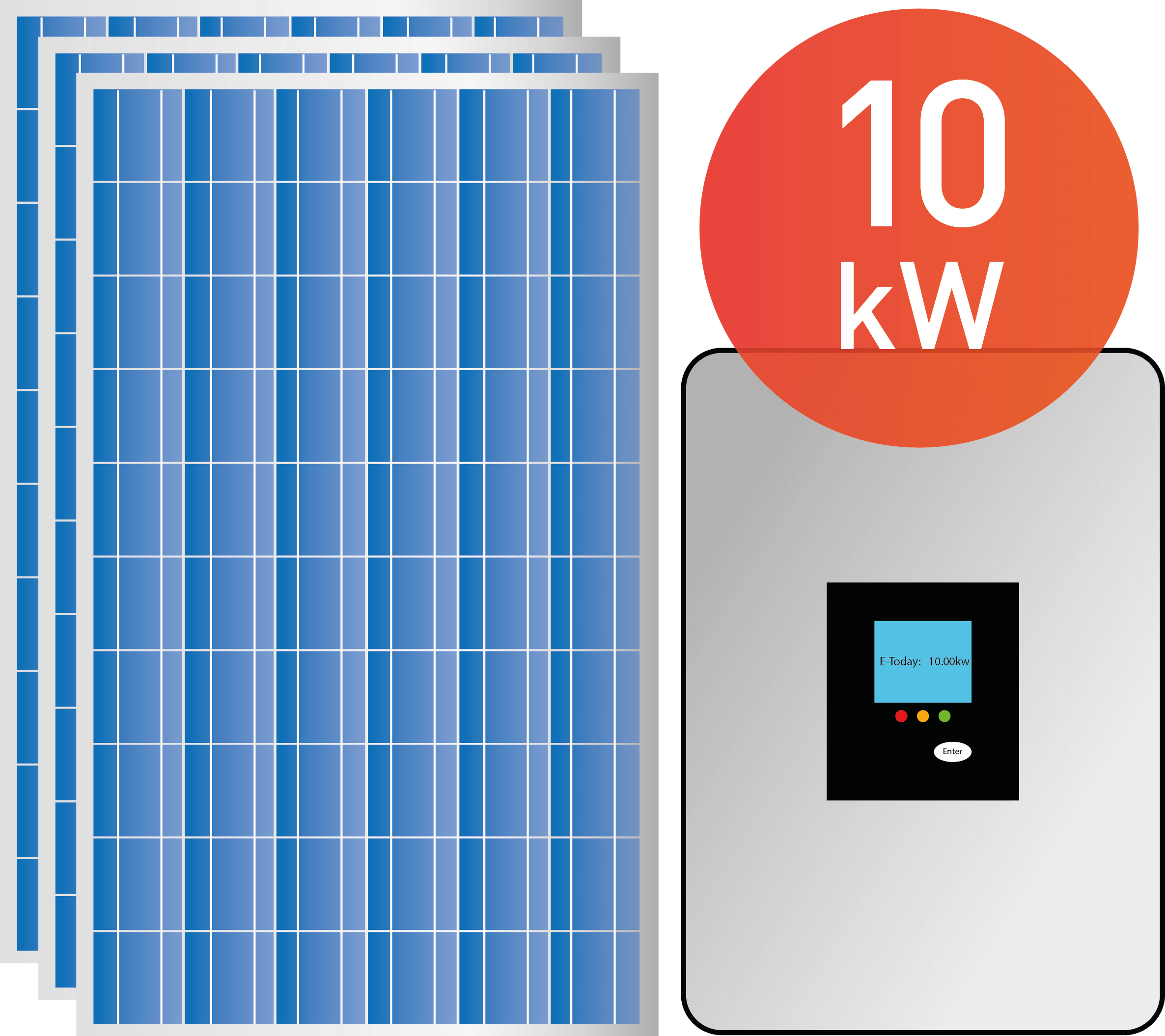 10kw Solar System Best Price For 10kw On Grid Off Grid Hybrid System