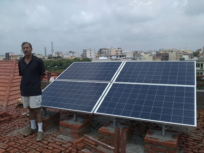 1kW Solar Installation in India