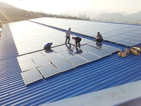 100kw solar power plant pic