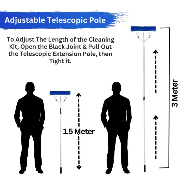 3 Meter Solar Panel Cleaning Kit at Best Price in India Kenbrook Solar