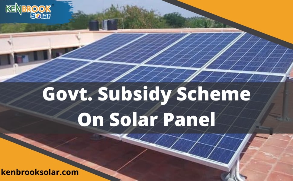 Subsidy on solar panel