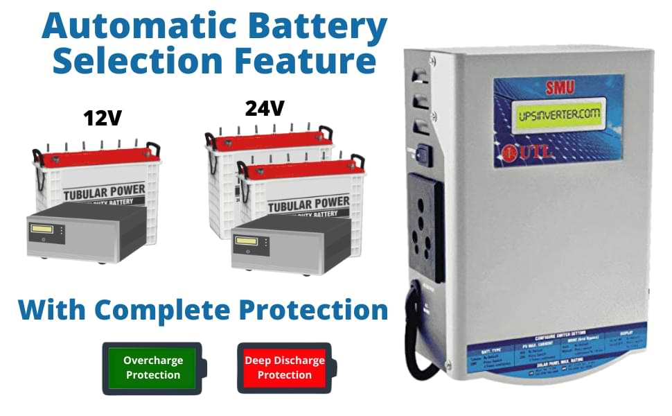 SMU auto battery selection feature