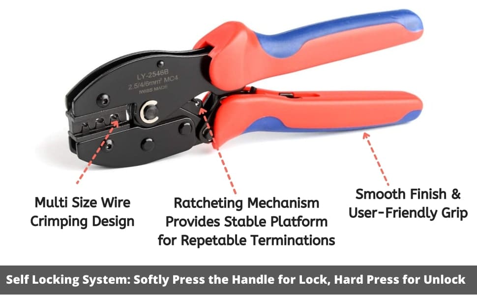 crimping tool for solar panel