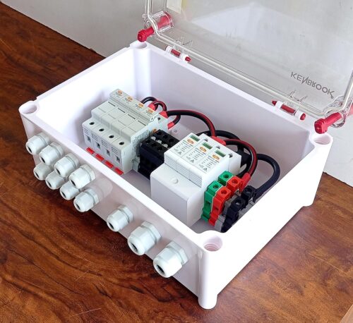 Kenbrook Solar AJB DCDB 4 in 1 out 1000V Inbuilt 4 x 20A Fuses, 1000V SPD ( 4 Series/String x up to 20 Panels max.) (Standard 4In 1 1000V) - Image 4