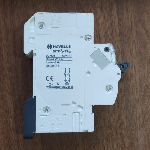 20A Havells DC MCB Back