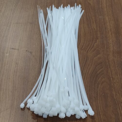 400 x 5 mm White Cable Ties