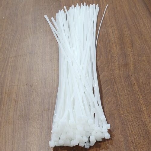 500 x 5 mm White Cable Ties