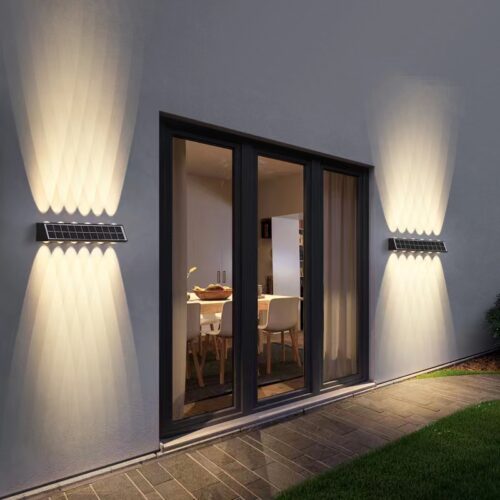 6+6 Solar wall light