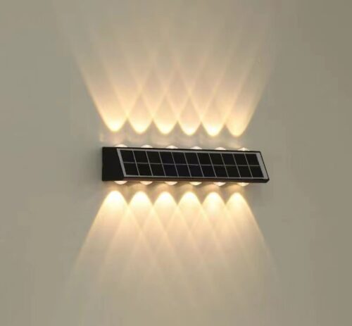 6+6 Solar wall light