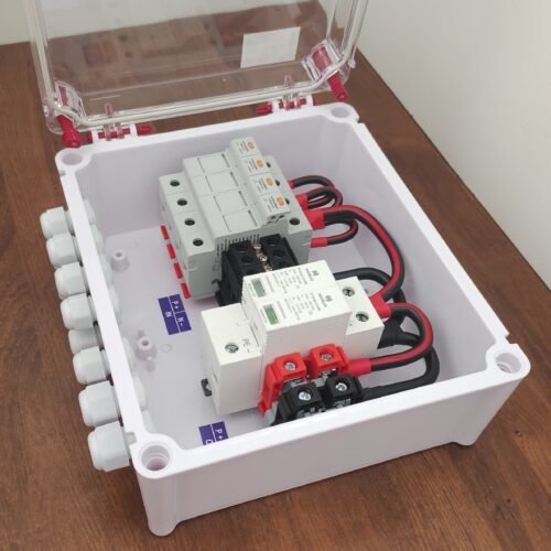 Kenbrook Solar AJB DCDB 4 in 1 out 600V Inbuilt Elmex Fuses 4 x 20A , Havells SPD 600V ( 4 Series/String x up to 12 Panels Max.) - Image 3