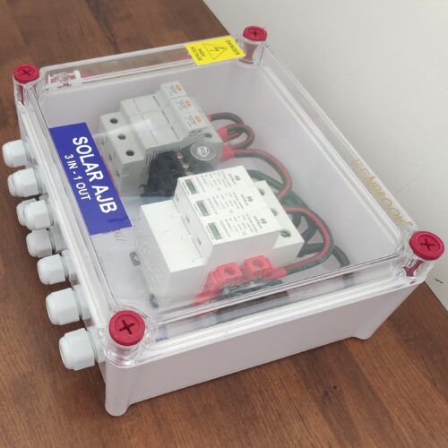 Kenbrook Solar AJB DCDB 3 in 1 Out 1000V Inbuilt Elmex Fuses 3 x 20A, Havells SPD 1000V (3 Series/String x up to 20 Panels Max.) (Standard, 3IN1 1000V) - Image 4