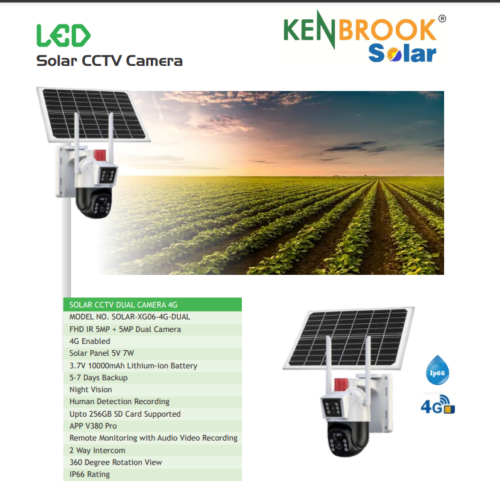 Specifications Solar CCTV light 7 watt