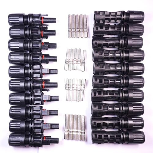 Kenbrook Solar 10 Sq. mm MC4 Connectors 1500V 70A, for 10 Sq. MM Wire 1500 Volt 70 AMP (Pack of 10)