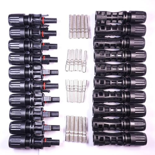 Kenbrook Solar 10 Sq. mm MC4 Connectors 1500V 70A, for 10 Sq. MM Wire 1500 Volt 70 AMP (Pack of 10)