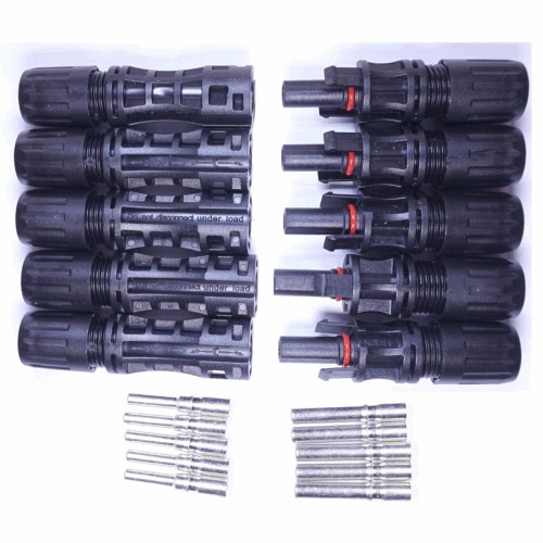 Kenbrook Solar 10 Sq. mm MC4 Connectors 1500V 70A, for 10 Sq. MM Wire 1500 Volt 70 AMP (Pack of 5)