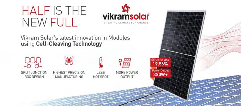 Features of Vikram Solar Panels