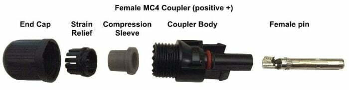 Kenbrook Solar MC4 Female Wire Connector