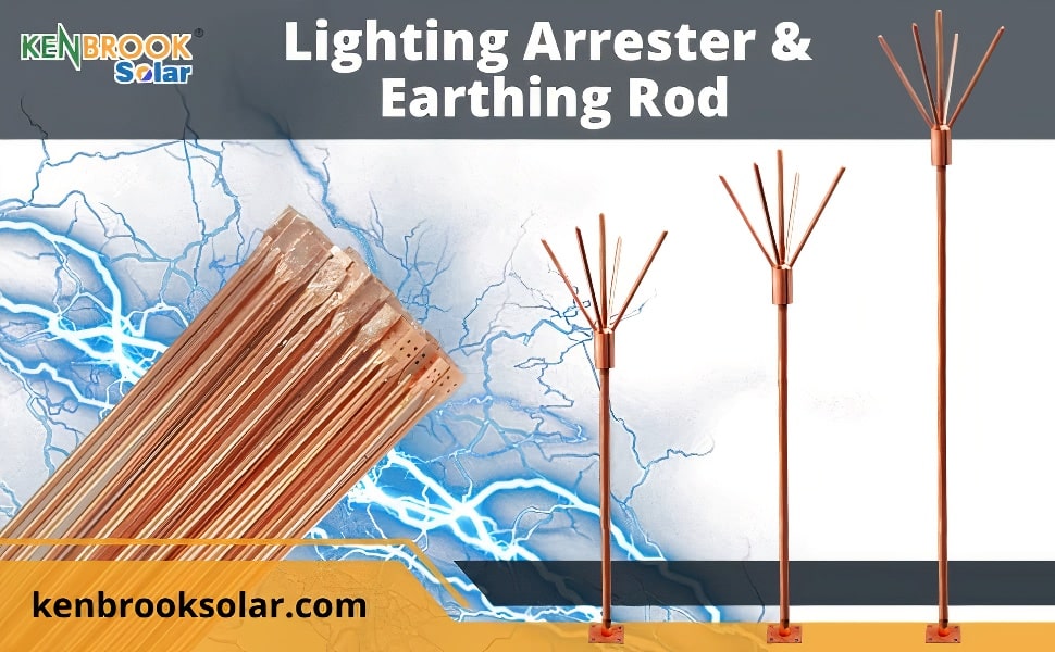 Lightning Arrester And Earthing Rod For Solar