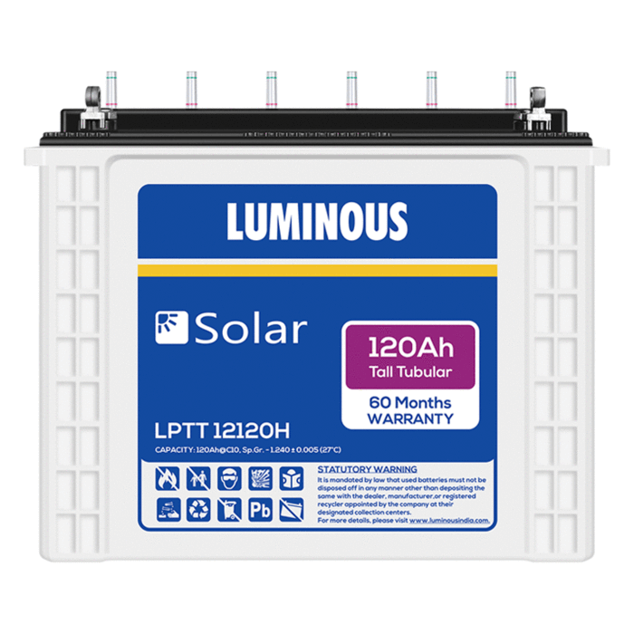 120 Ah Luminous Solar Battery