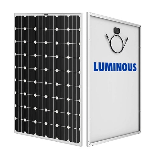 Luminous monocrystalline solar panel