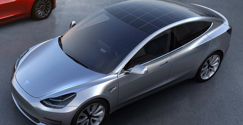 Tesla solar car