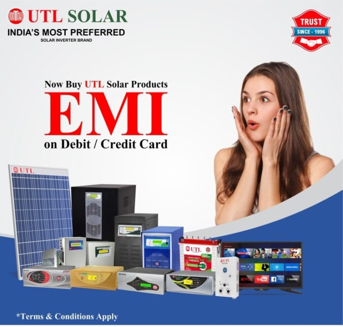 UTL solar on monthly installments